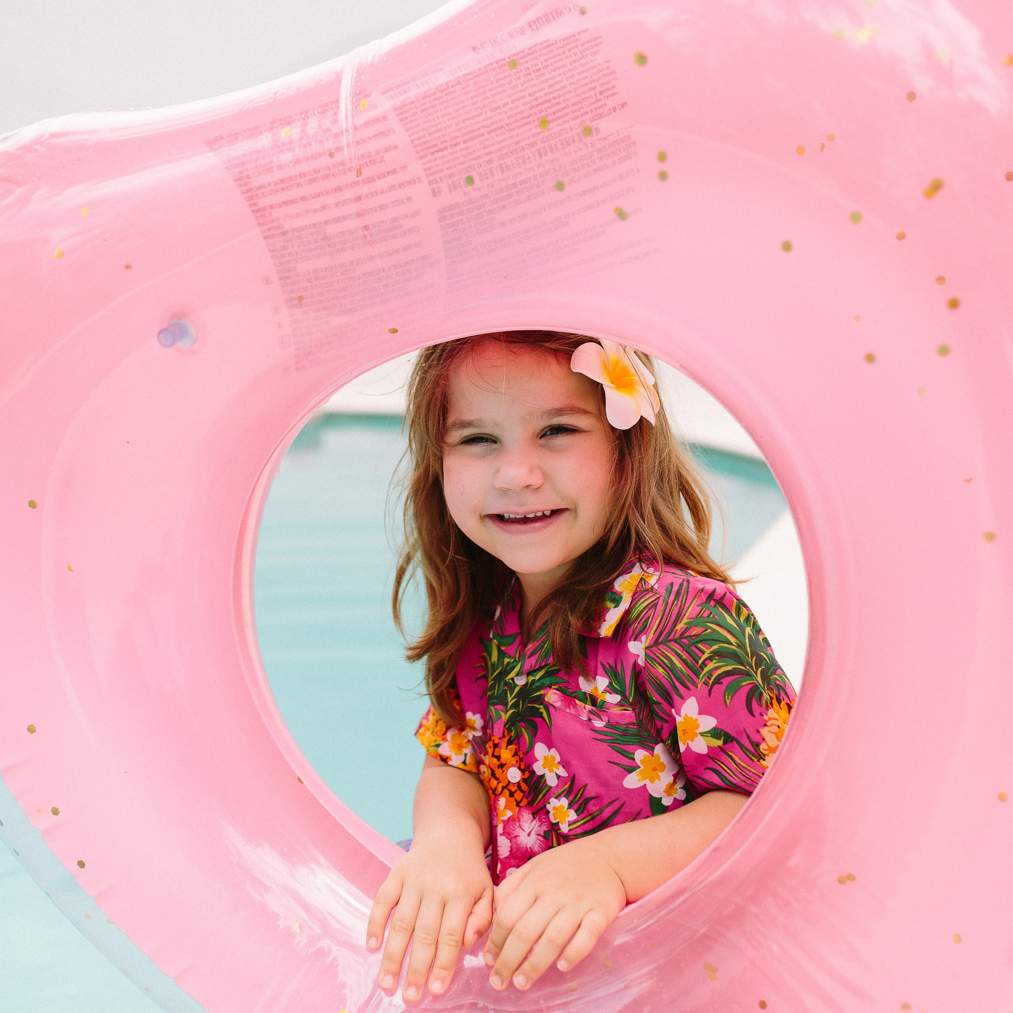 Aloha Pink Kids Hawaiian Shirt and Shorts Set - Image 5