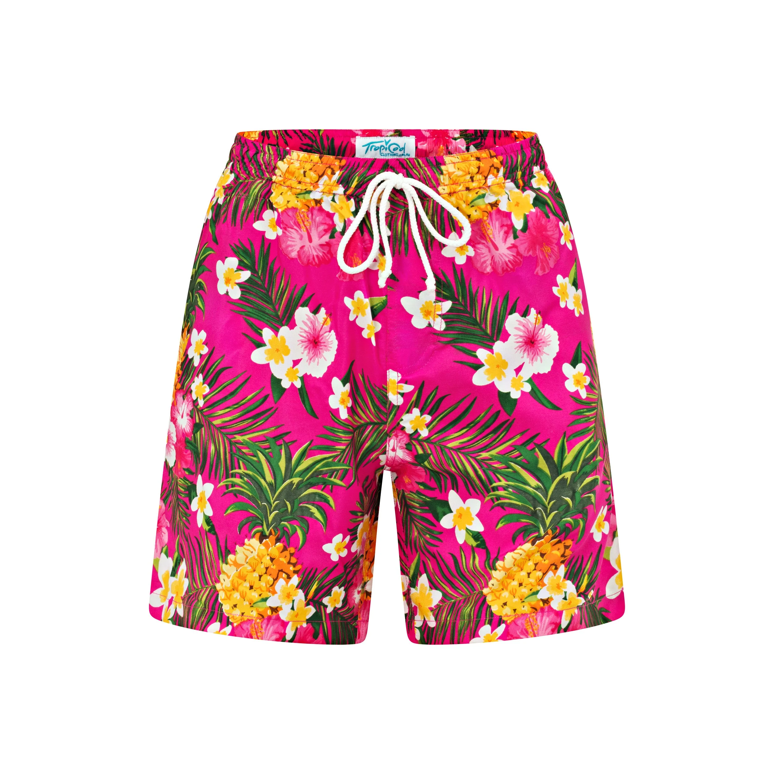 Aloha Pink Adult Hawaiian Shirt and Shorts Set - Image 5
