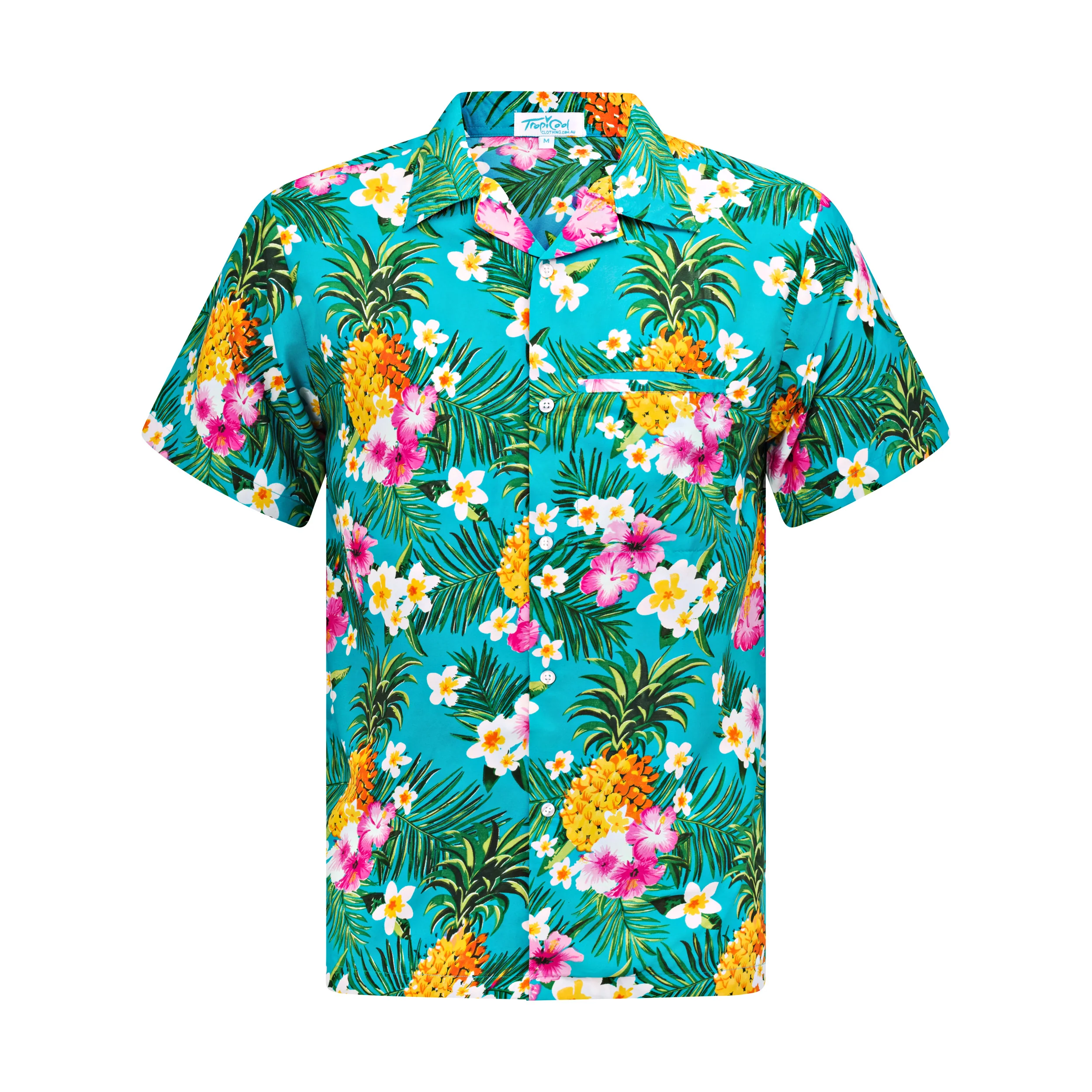 Aloha Turquoise Adult Shirt - Image 3