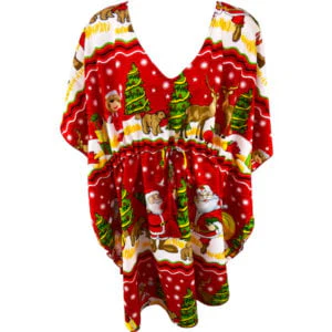 Happy Santa Red Kaftan - Image 5
