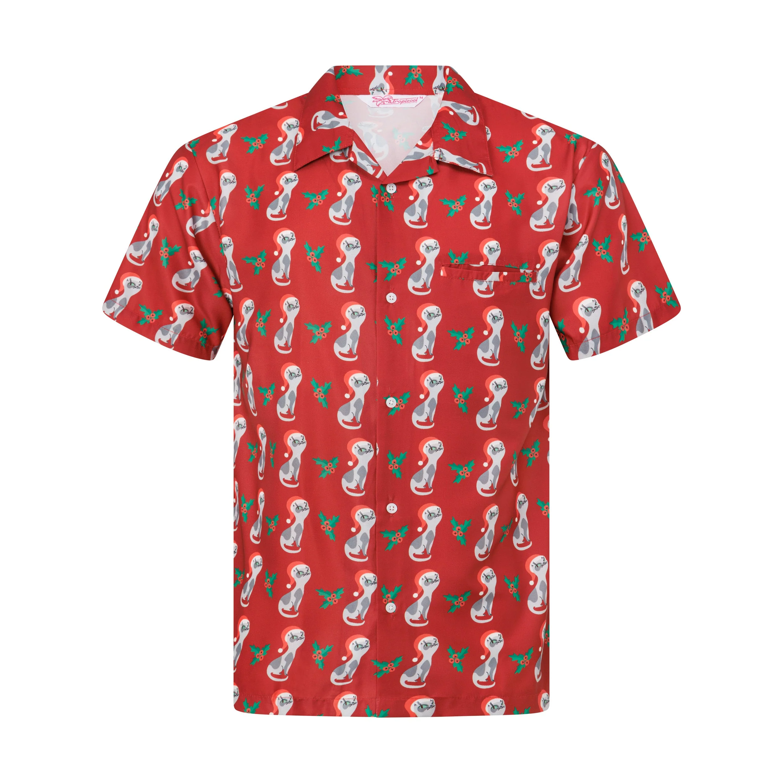 Kitty Christmas Adult Shirt - Image 2