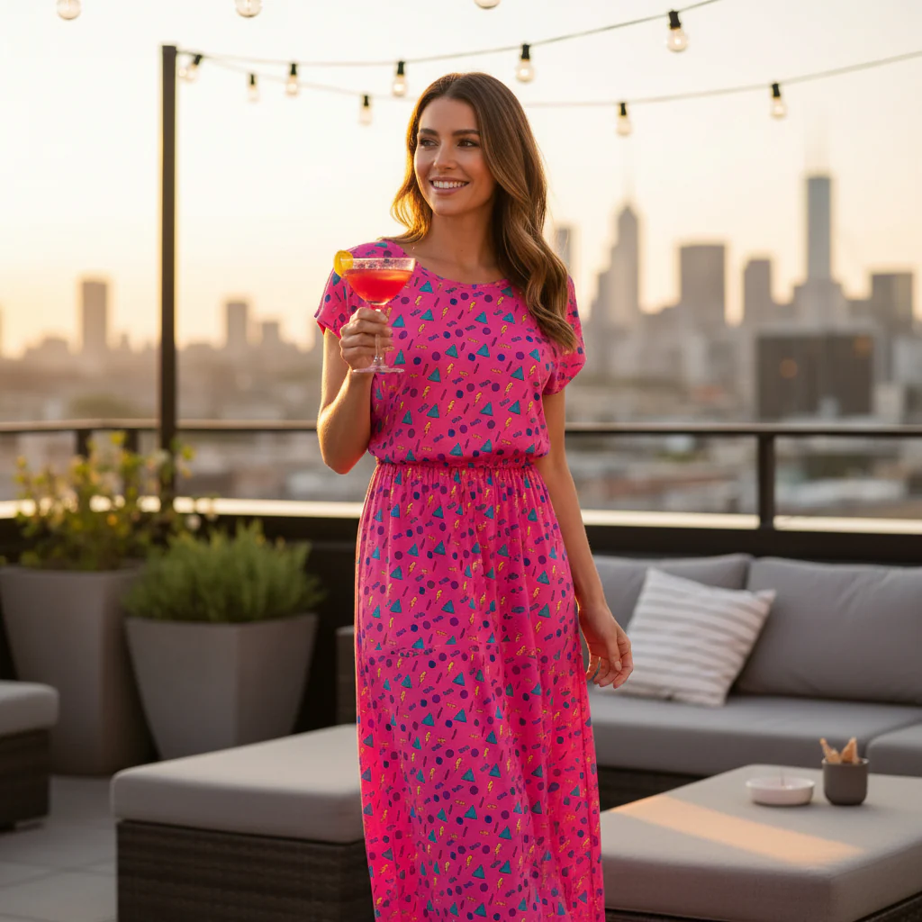Retro Vibe Adult Maxi Leila Dress - Image 5
