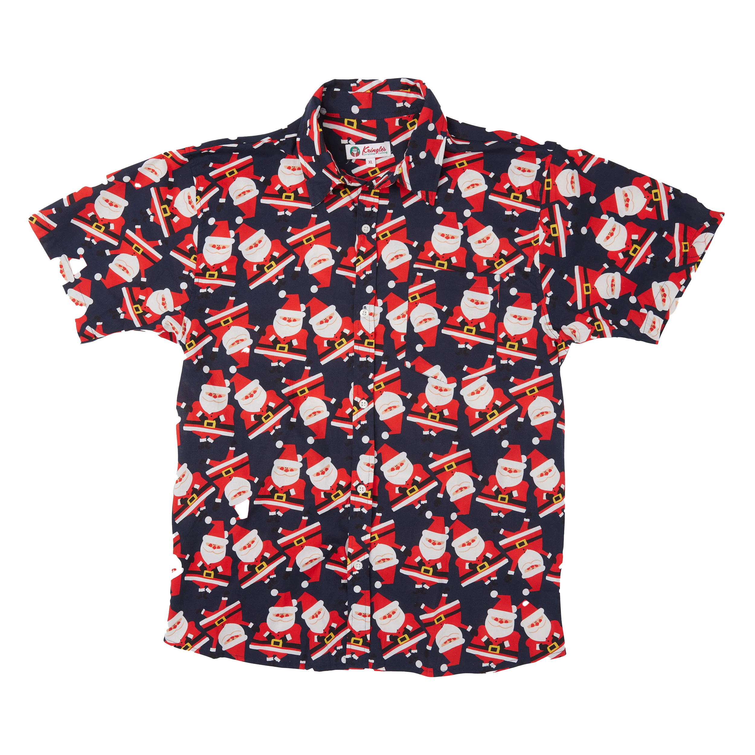 Santa Shuffle Cotton Christmas Adult Shirt - Image 4